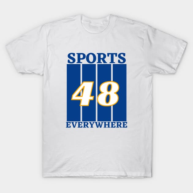 Sports Jersey Number 48 T-Shirt by Itsheartshop